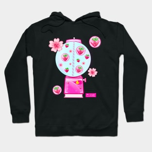 Sakura Gacha gamer kawaii cute pink strawberry ❤ いちごガチャ ❤ Hoodie